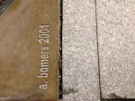 Detail mal plaquette, Agnes Bomers 2001