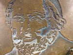 Detail plaquette Godefridus Henschenius, Agnes Bomers 2001