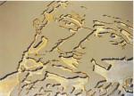 Detail mal plaquette Godefridus Henschenius, Agnes Bomers