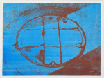 zonder titel, gomdruk 13, 30 x 40 cm, Agnes Bomers, 1990