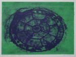 zonder titel, gomdruk 14, 30 x 40 cm, Agnes Bomers, 1990