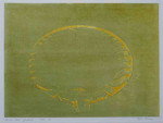 zonder titel, gomdruk 15, 30 x 40 cm, Agnes Bomers, 1990