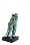 'lief paar', brons, Agnes Bomers