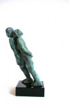 'lief paar', brons, Agnes Bomers