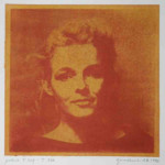 portret 227/339 Agnes Bomers, 25 x 25 cm, gomdruk, 1992