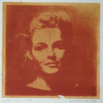 portret 234/339 Agnes Bomers, 25 x 25 cm, gomdruk, 1992