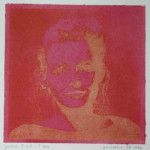 portret 318/339 Agnes Bomers, 25 x 25 cm, gomdruk, 1992