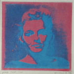 portret 318/535 Agnes Bomers, 25 x 25 cm, gomdruk, 1992