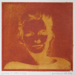 portret 339/227 Agnes Bomers, 25 x 25 cm, gomdruk, 1992