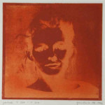 portret 339/304 Agnes Bomers, 25 x 25 cm, gomdruk, 1992