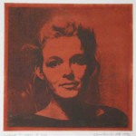 portret 339/403 Agnes Bomers, 25 x 25 cm, gomdruk, 1992