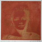portret 339/409 Agnes Bomers, 25 x 25 cm, gomdruk, 1992