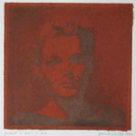 portret 339/416 Agnes Bomers, 25 x 25 cm, gomdruk, 1992