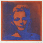 portret 339/506 Agnes Bomers, 25 x 25 cm, gomdruk, 1992
