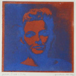 portret 339/512 Agnes Bomers, 25 x 25 cm, gomdruk, 1992