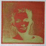 portret 339/620 Agnes Bomers, 25 x 25 cm, gomdruk, 1992