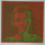 portret 339/623 Agnes Bomers, 25 x 25 cm, gomdruk, 1992