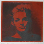 portret 339/701 Agnes Bomers, 25 x 25 cm, gomdruk, 1992