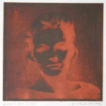 portret 403/339 Agnes Bomers, 25 x 25 cm, gomdruk, 1992