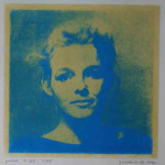 portret 408/535 Agnes Bomers, 25 x 25 cm, gomdruk, 1992