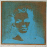 portret 409/535 Agnes Bomers, 25 x 25 cm, gomdruk, 1992