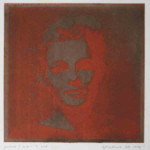 portret 416/339 Agnes Bomers, 25 x 25 cm, gomdruk, 1992