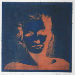 portret 508/339 Agnes Bomers, 25 x 25 cm, gomdruk, 1992