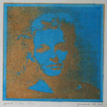 portret 535/411 Agnes Bomers, 25 x 25 cm, gomdruk, 1992