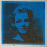 portret 535/416 Agnes Bomers, 25 x 25 cm, gomdruk, 1992
