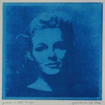 portret 535/570 Agnes Bomers, 25 x 25 cm, gomdruk, 1992