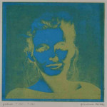 portret 535/620 Agnes Bomers, 25 x 25 cm, gomdruk, 1992