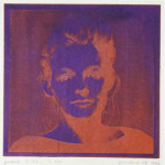 portret 536/339 Agnes Bomers, 25 x 25 cm, gomdruk, 1992