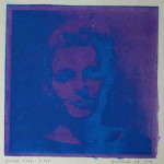 portret 536/535 Agnes Bomers, 25 x 25 cm, gomdruk, 1992