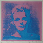 portret 545/535 Agnes Bomers, 25 x 25 cm, gomdruk, 1992