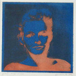 portret 545/339 Agnes Bomers, 25 x 25 cm, gomdruk, 1992