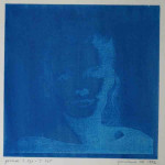 portret 570/535 Agnes Bomers, 25 x 25 cm, gomdruk, 1992