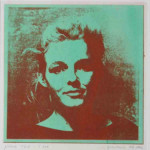 portret 615/339 Agnes Bomers, 25 x 25 cm, gomdruk, 1992