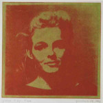 portret 617/339 Agnes Bomers, 25 x 25 cm, gomdruk, 1992