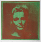 portret 618/339 Agnes Bomers, 25 x 25 cm, gomdruk, 1992