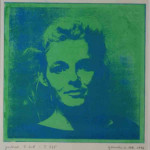 portret 618/535 Agnes Bomers, 25 x 25 cm, gomdruk, 1992