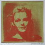 portret 620/339 Agnes Bomers, 25 x 25 cm, gomdruk, 1992