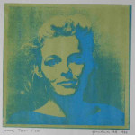 portret 620/535 Agnes Bomers, 25 x 25 cm, gomdruk, 1992