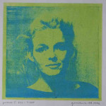 portret 623/535 Agnes Bomers, 25 x 25 cm, gomdruk, 1992