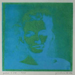 portret 645/535 Agnes Bomers, 25 x 25 cm, gomdruk, 1992