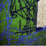 detail wandtapijt 11 (van 12) in wording, ontwerp Agnes Bomers