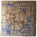 wandtapijt 7 (van 12) 1.40 x 1.40 m ontwerp Agnes Bomers
