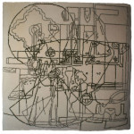 wandtapijt 9 (van 12) 1.40 x 1.40 m ontwerp Agnes Bomers